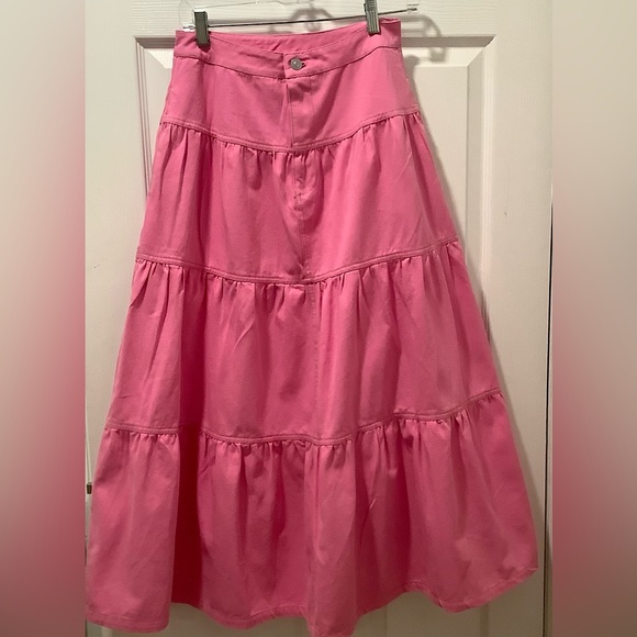 entro Dresses & Skirts - Women’s Small Pink denim maxi skirt